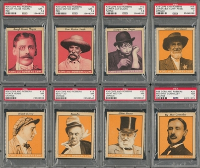 1935 R36 Fleer "Cops and Robbers" PSA-Graded Collection (15 Different) 